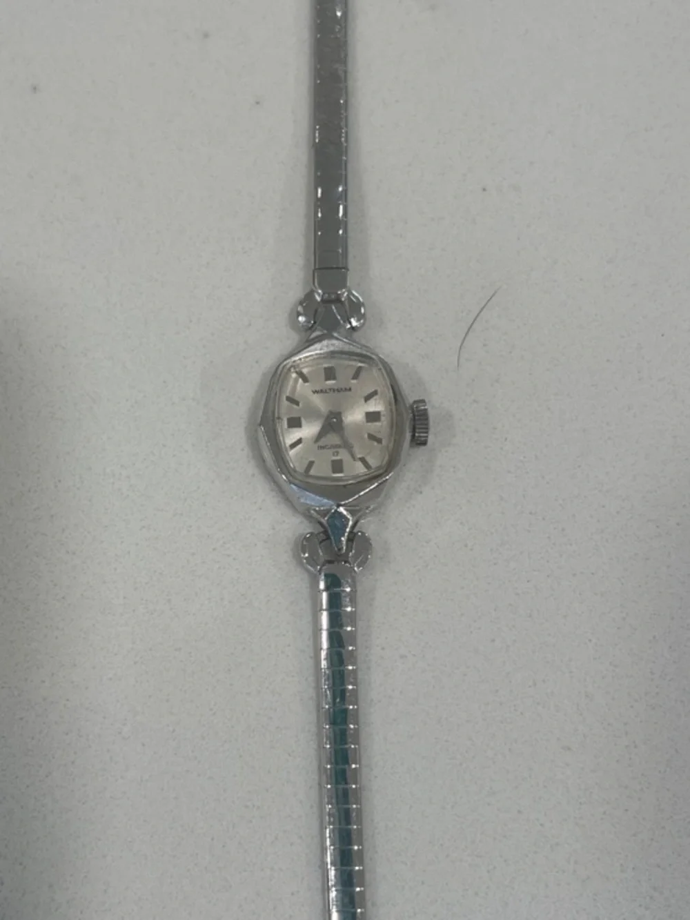 Vintage Waltham Women's Silver Bracelet Watch